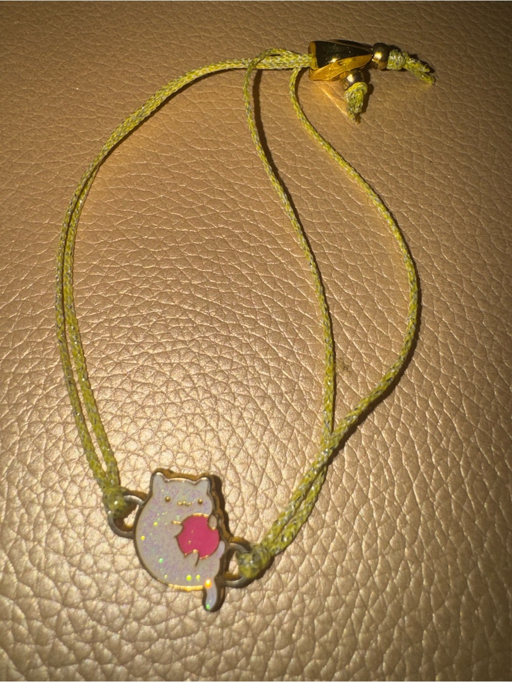 Kids Cat Charm Adjustable Bracelet